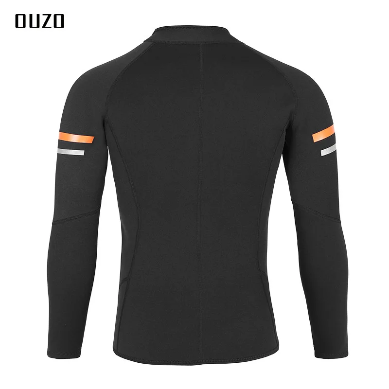 New 1.5mm Sun Protection Dive Swimsuit Split Top Men Long Sleeve Diving Surfing Wesuits Jacket