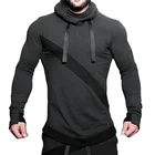 Hoody Jacket Hoodies Mens Hoodie Custom Gym Fitness Muscle Man GYM Training Hoody Running Jacket Sports Workout Hoodies