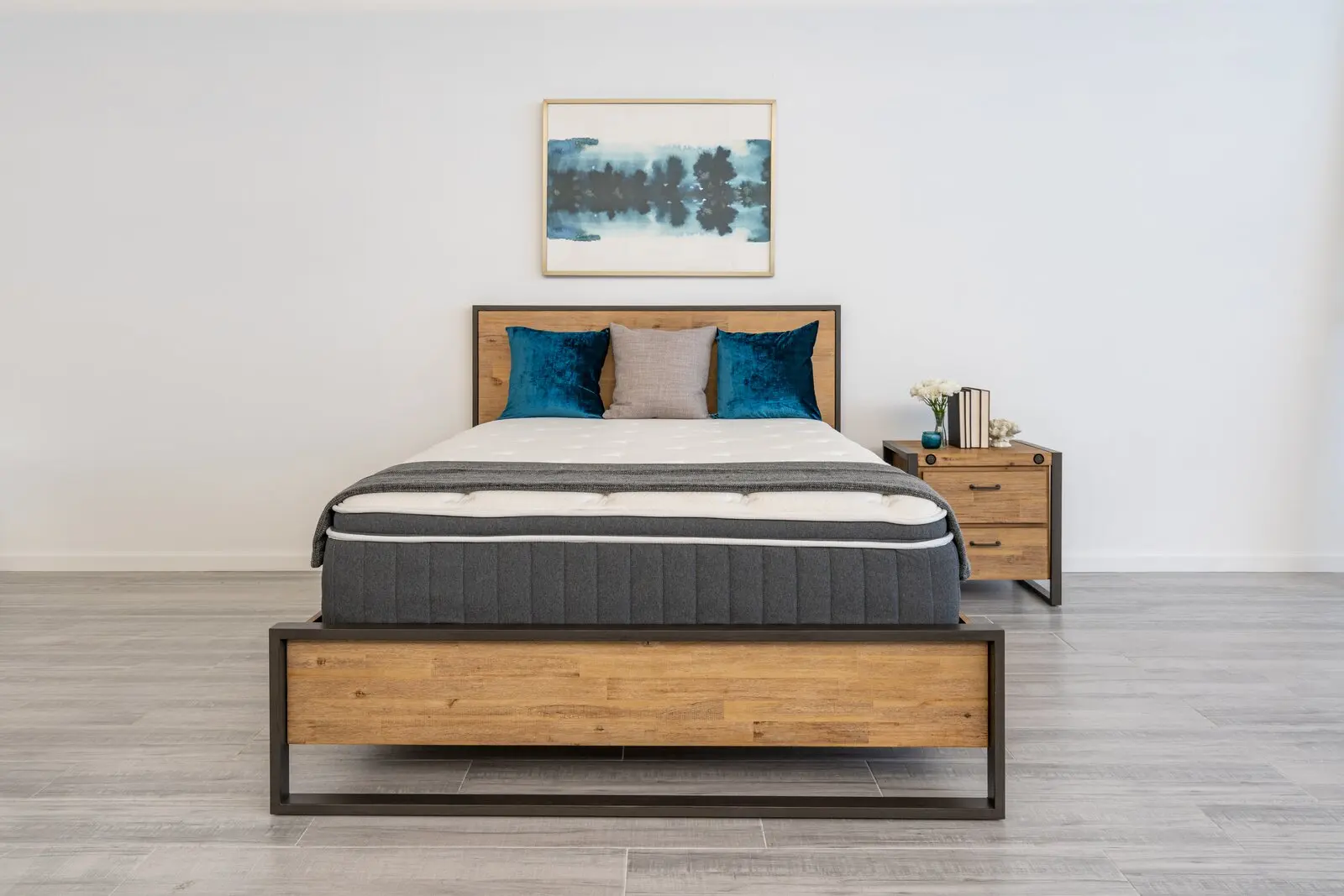 Super comfortable euro top full size pocket spring coils mattress queen king president mattresses