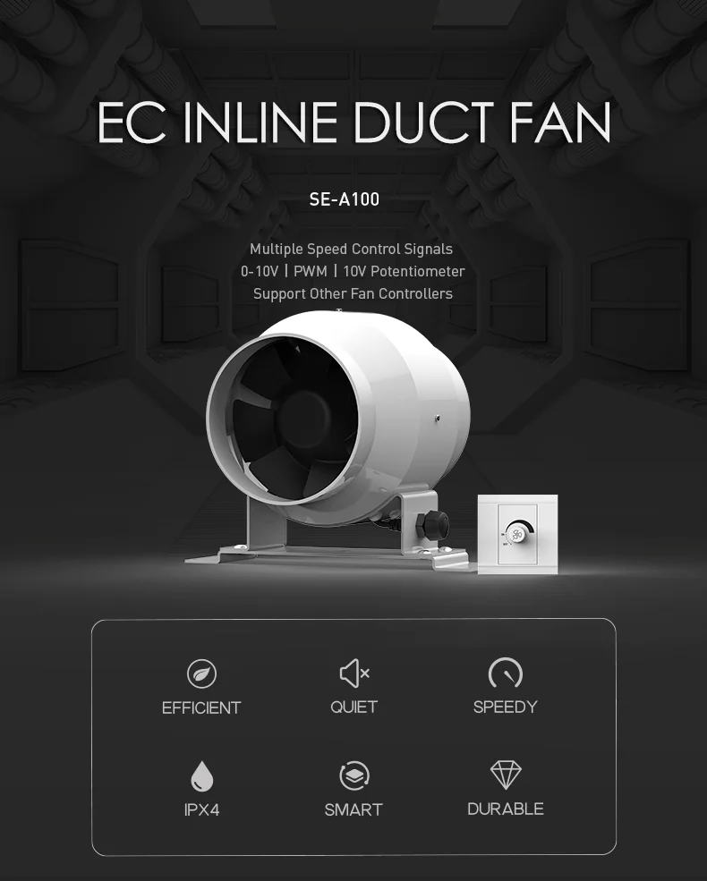 Inline Duct Fan, PWM, 0-10V - detail 2