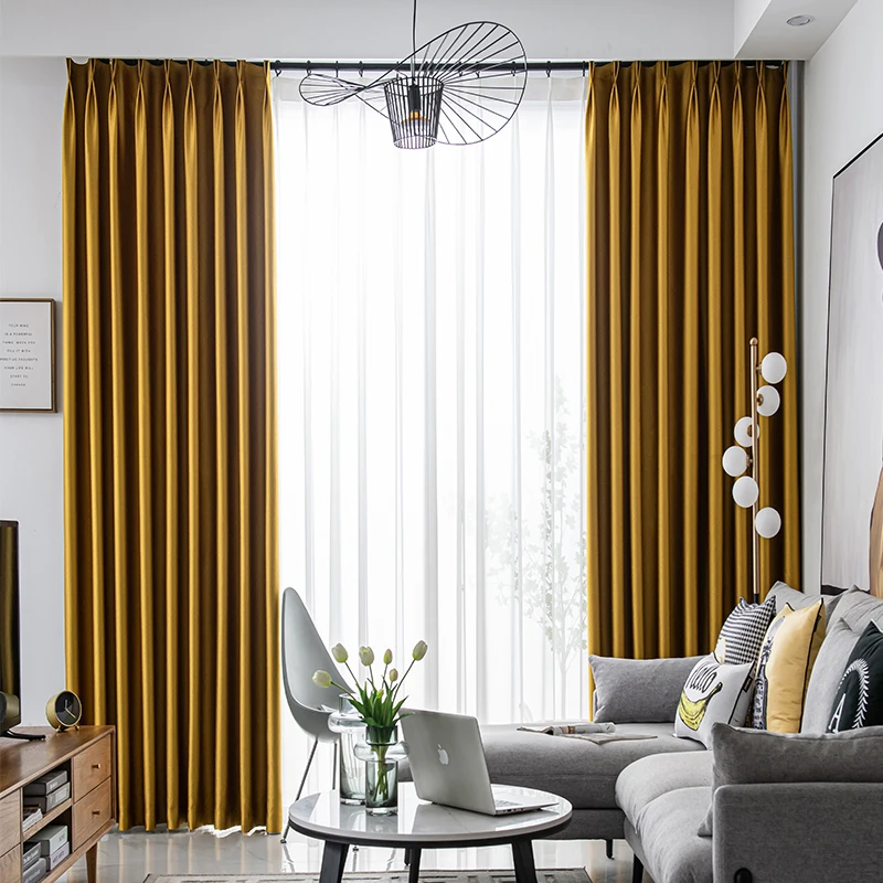 Room Darkening Grey Curtain, Polyester, Grommet - detail 40