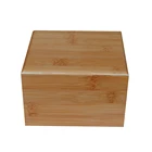 1 Watch Custom Luxury 1 Slots Watch Storage Bamboo Embossed Logo Watch Box