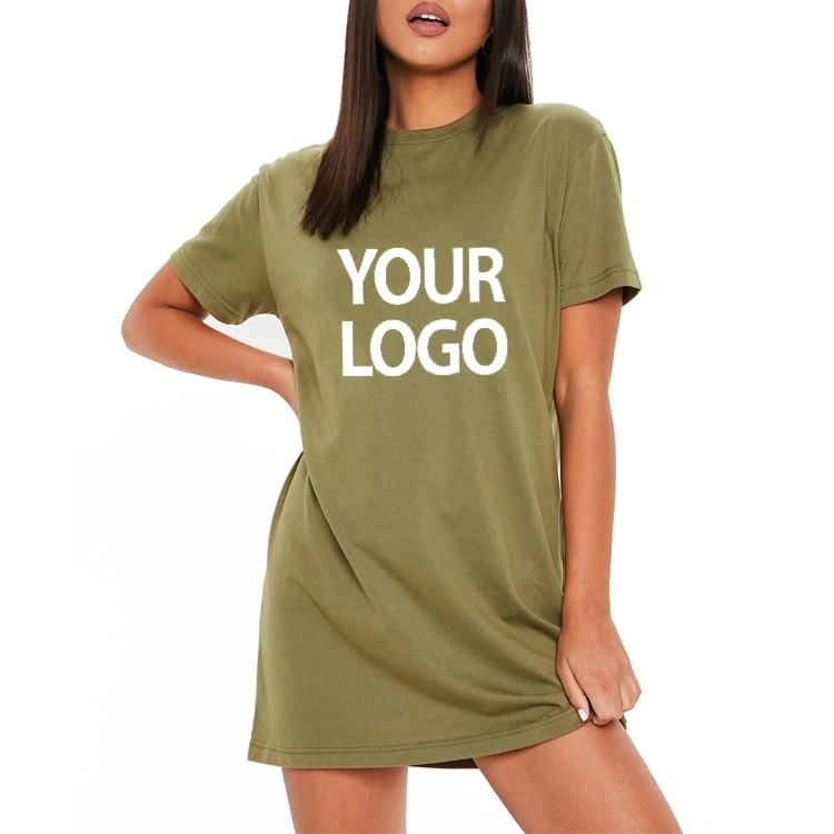 solid color t shirt dress