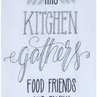 Family Friends Hot Selling 6pcs Embroidery Sayings Kitchen Towel Set Designs Family Food Friends Farmhouse Flour Sack Towels