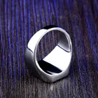Gem Ring Factory Wholesale Stainless Steel Hand Inlaid Blue Green Gem Ring Men Women For Gifts