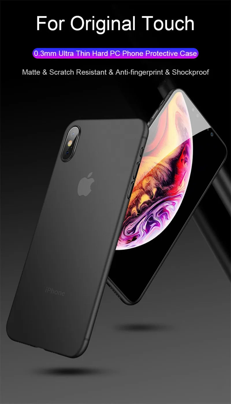 0.3mm Ultra Thin Clear Matte Mobile Phone Case For iPhone 12 11 Pro Max XR XS 12 Mini 7 8 Plus SE 2020 PP Plastic Frosted TPU pc