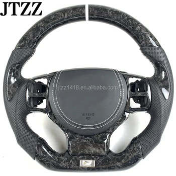 For Lexus RCF ISF CT200 RX NX GS ES LC Steering Wheel Forged Carbon Fiber Leather 100% True Carbon Fiber Customization