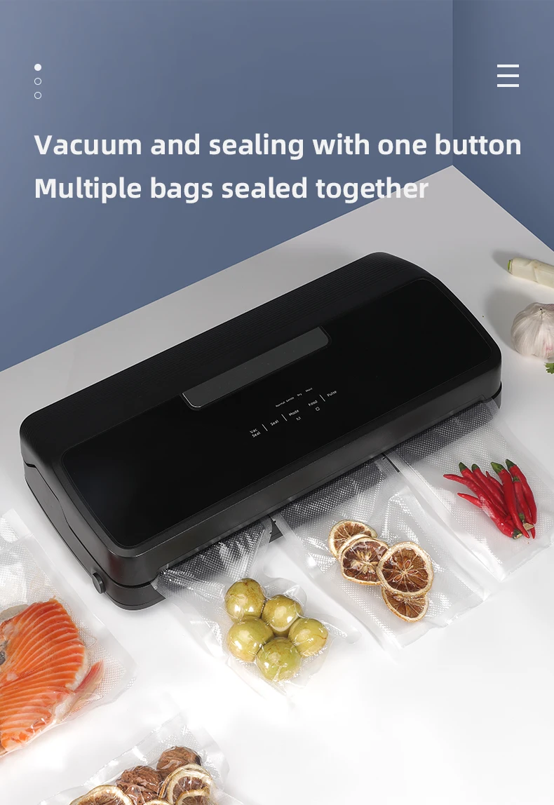 Qh25 High Boron Glass Multifunction Vacuum Food Sealer Machine Vaccum