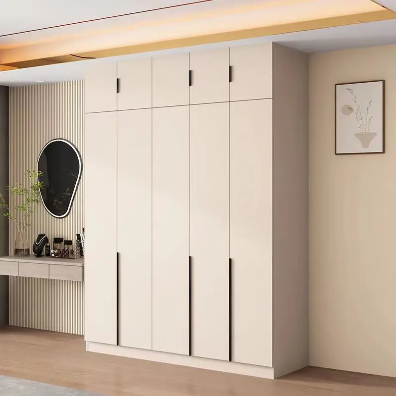 Bed Room Furniture Unique Modern Design Wood Wardrobe Cabinet Clothes Storage Organizer