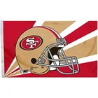 NFL San Francisco 49ers Brand Helmet Flag 3x5