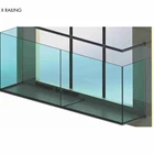 Glass Glass EU/Australia Standard 5~25.52mm Clear Tempered Glass For Railing