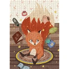 Sublimation 1000 Piece Animal Jigsaw Puzzle Fox Cartoon For Adults And Kids