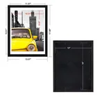 Frame Custom 12x16 Large Wooden Sublimation Mdf Photo Frame Black Wall Hanging Put Inside 11x14 Pictures