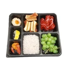 Food Tray Food Microwavable Tray Microwavable Takeaway Plastic Food Lunch Container Tray