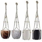 Home Garden Cotton Ceramic Planter Macrame Plant Hangers