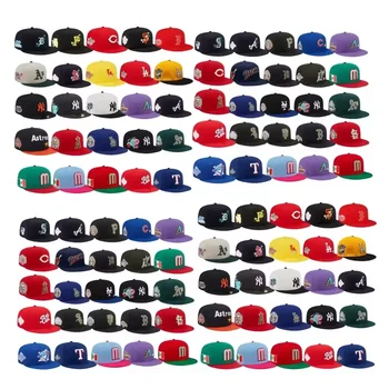 American Team Gorras New Vintage Mens fitted Baseball Cap Original De Beisbol Fitted Hats Trucker Snapback Caps for Men