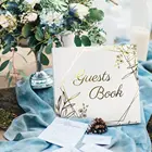 Wedding Wedding Planner Wedding Planner White Linen Wedding Book Guestbook Gold Foil Birthday Wedding Guest Book