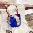 Fashion Ladies 2021 Fashion Round Acrylic Handbag Ladies Jelly Chain Shoulder Hand Bags For Girls