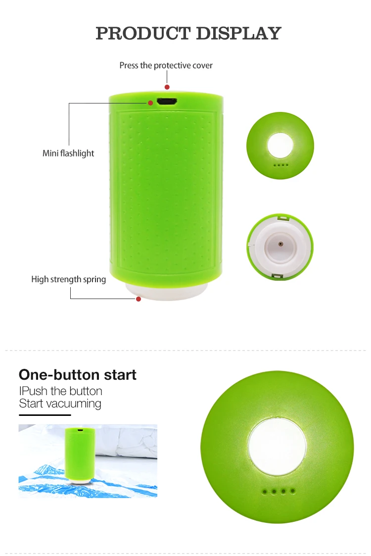 Air Vacuum Pump Vacuum Sealer Rechargeable Electric Air Pump For Food