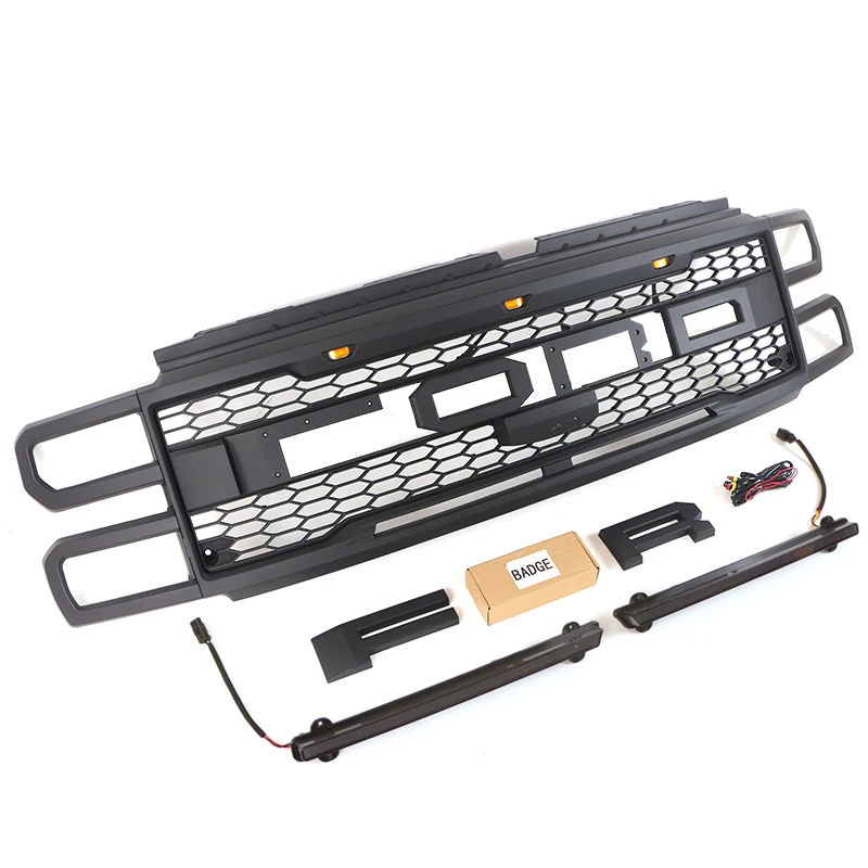 product 2024 new style front grille with amber light with light bar fit for ford f250 350 450-59