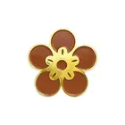 Gift Send You A Small Red Flower Metal Bookmark New Year Exquisite Hollow Souvenir Gift Customization