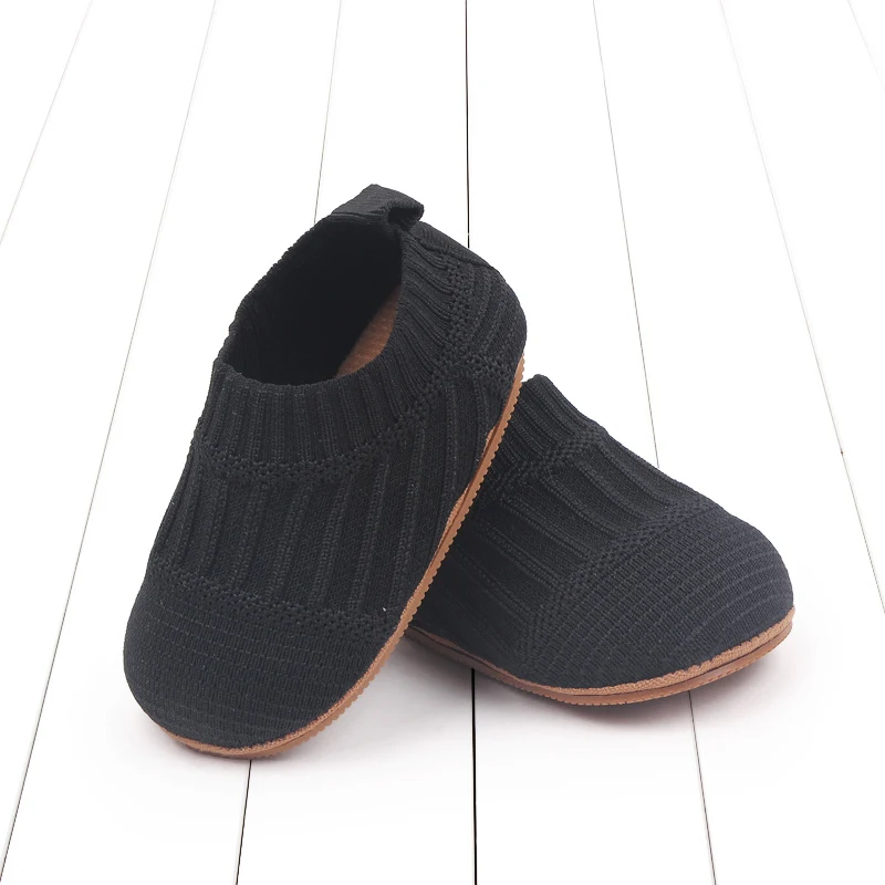 Baby Boys' Walking Shoes Breathable Soft Soles 0-1 Year Old Baby Girls Spring and Summer Non-slip Flying Knitting Shoes manufacture