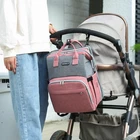 Baby Bag Hot Sale Amazon Mother Baby Diaper Backpack OEM Customize Multi Function Diaper Bag Bed