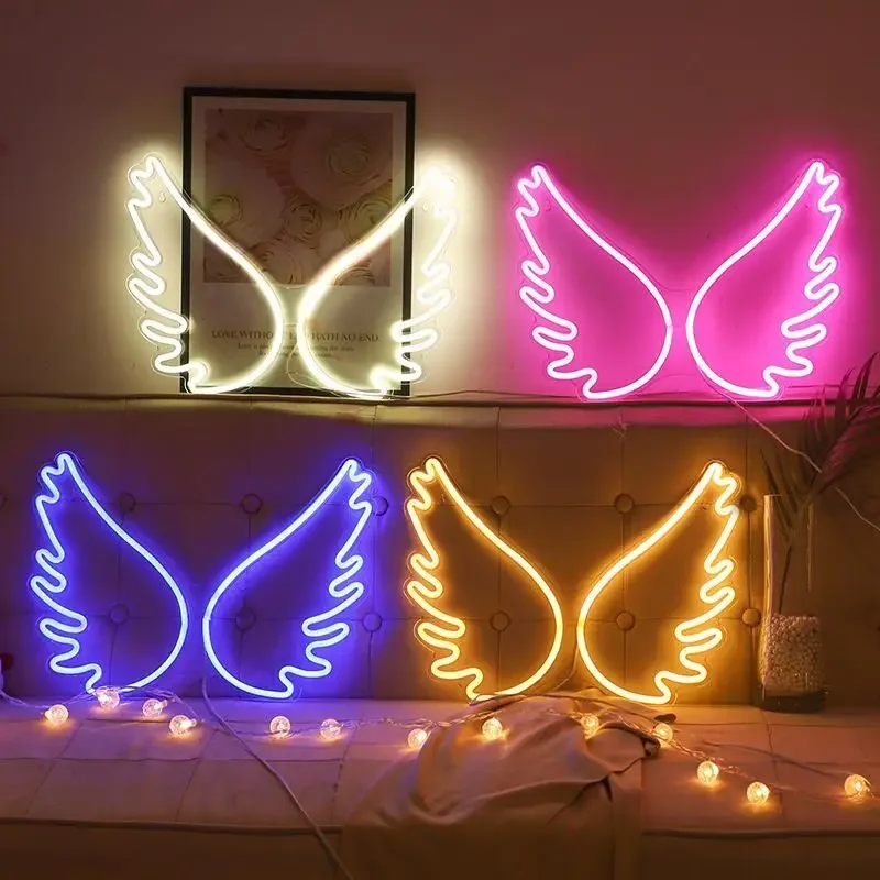 Pink LED Cloud Neon Night Light Up USB Powered Lamp Decor For Room Bedroom