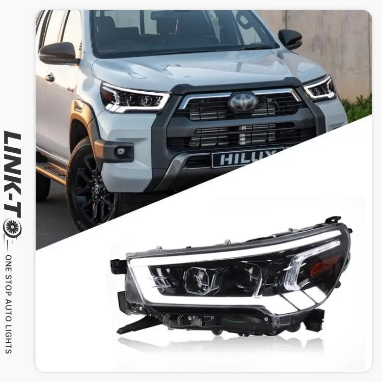 Vland Carlamp LED Headlights For Toyota Hilux Vigo Revo 20152019 ABS