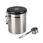 Tea 500g Stainless Steel Airtight Sealed Storage Tea And Coffee Canister