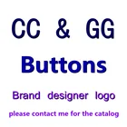 Button Buttons Popular Zine-alloy Gold Cc Button For Coat Windbreaker Buttons