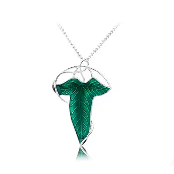 Wholesale Movie Series Fashion Items The Lord Of The Rings Elven Leaf Necklace