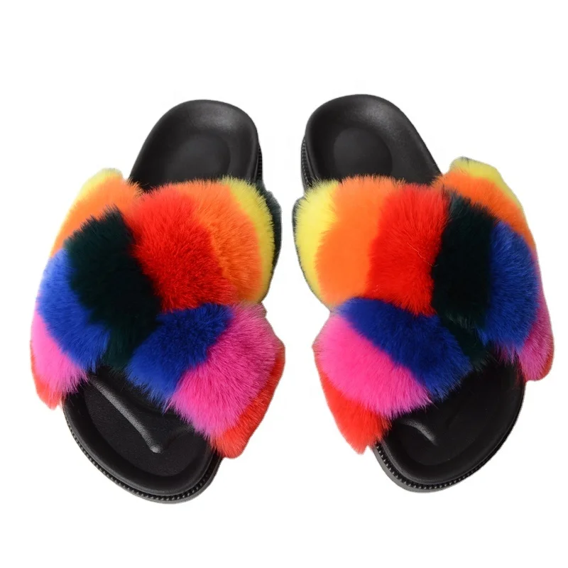 underholdning syndrom ansøge Wholesale Ladies Cross Style Faux Fur Flat Slides Women Summer Fashion  Fluffy Slippers - Buy Cross Style Ur Slides,Women Summer Fur Slippers, Wholesale Fur Slippers Product on Alibaba.com