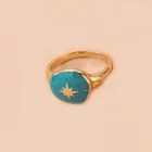 Resin Ring Ring 2021 Hot Selling Color Resin Moon Sun Ring Fashion New