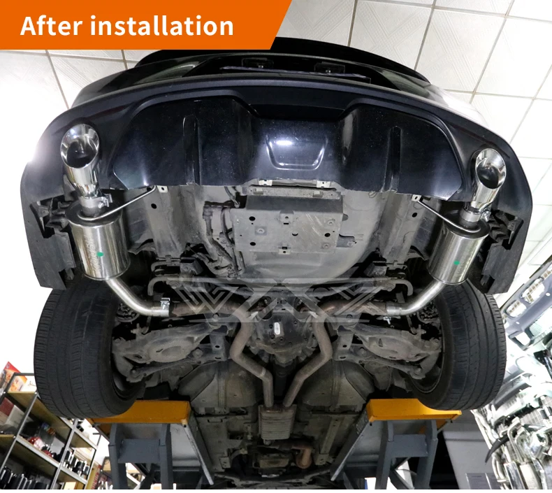 Factory direct sales cat back Exhaust Pipes For Ford Mustang 3.7 5.0 mufflers tail section