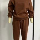 2021 Fall Sweatsuit Casual Workout Wear Oversize Sweatshirt And Shorts Sets Comfortable Loungewear Sets Women
