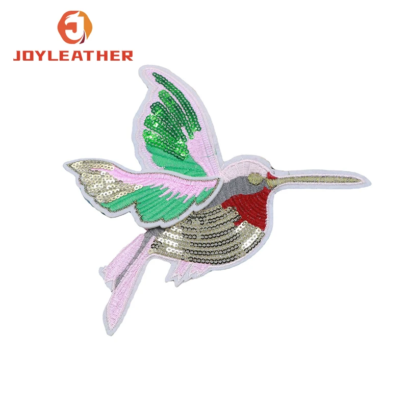 Luggage Hand Wholesale Cartoon Bird Sequins Embroidery Patches For Clothing Accessories Bag