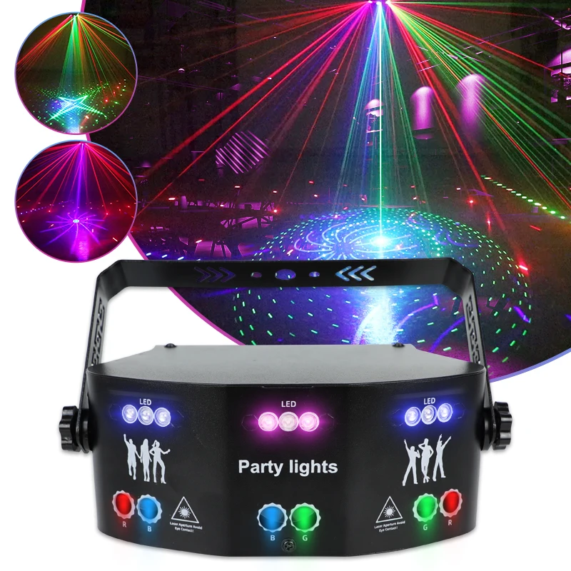 new 15 eyes laser strobe light