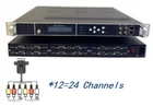 Modulator Dvb-c Modulator 24 Channels SD MPEG2 A/V Input To DVB-T DVB-C QAM ATSC ISDBT RF Encoder Modulator