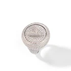 Hop Ring Rings Rotatable DIY Letter Hip Hop Ring With Micro Inlaid Zircon Custom Men's Rng