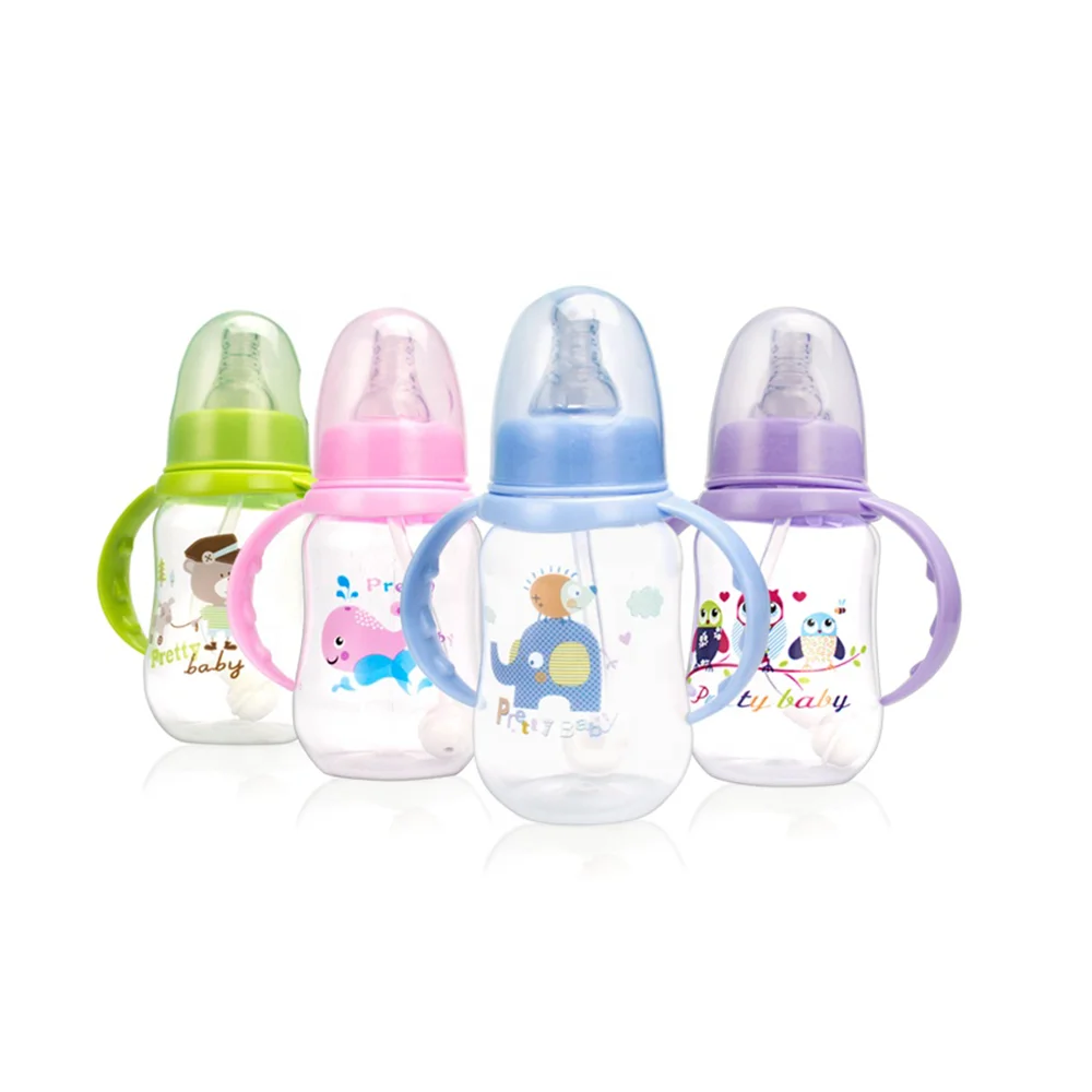 Cheap Hot Selling Products Eco Friendly Food Grade Pp Newborn Plastic Anti Colic Milk Baby Feeding Bottle With Handle