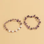 Bead Letter 2021 New Style Jewelry Multi-layer Rice Bead Acrylic Letter Beaded Set Bracelet