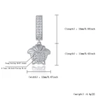 Dangle Earrings Blues OEM Order New Arrival Iced Out Zircon Cute Boy Charm Designer Dangle Earrings