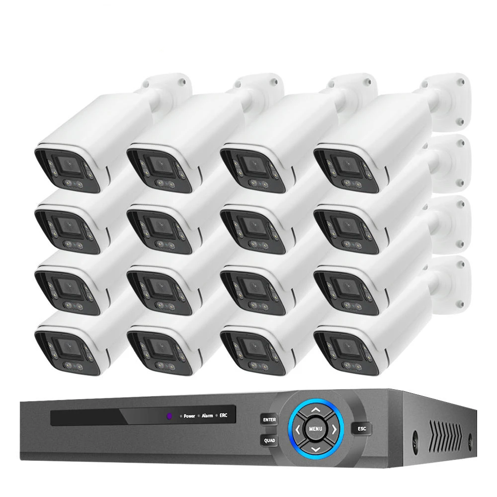 16 Channels Waterproof IP66 Outdoor POE IP Network Surveillance Camera System with 2 Year Warranty