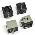 Black Jack OEM Black 9 Pin Mini Din Jack R/A Entry