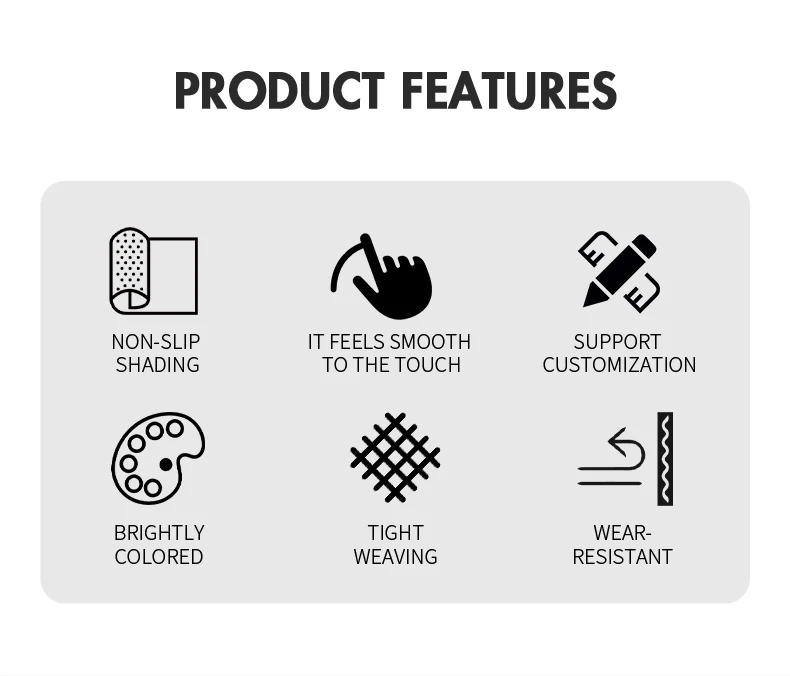 U-HOME Professional Office Shortcut E Sport Mouse Pad 3mm Rubber Gaming Mouse Mat Round Multicolour