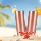 20OZ Sublimation Blanks Straight Skinny Straw Insulated Tumbler With Lid