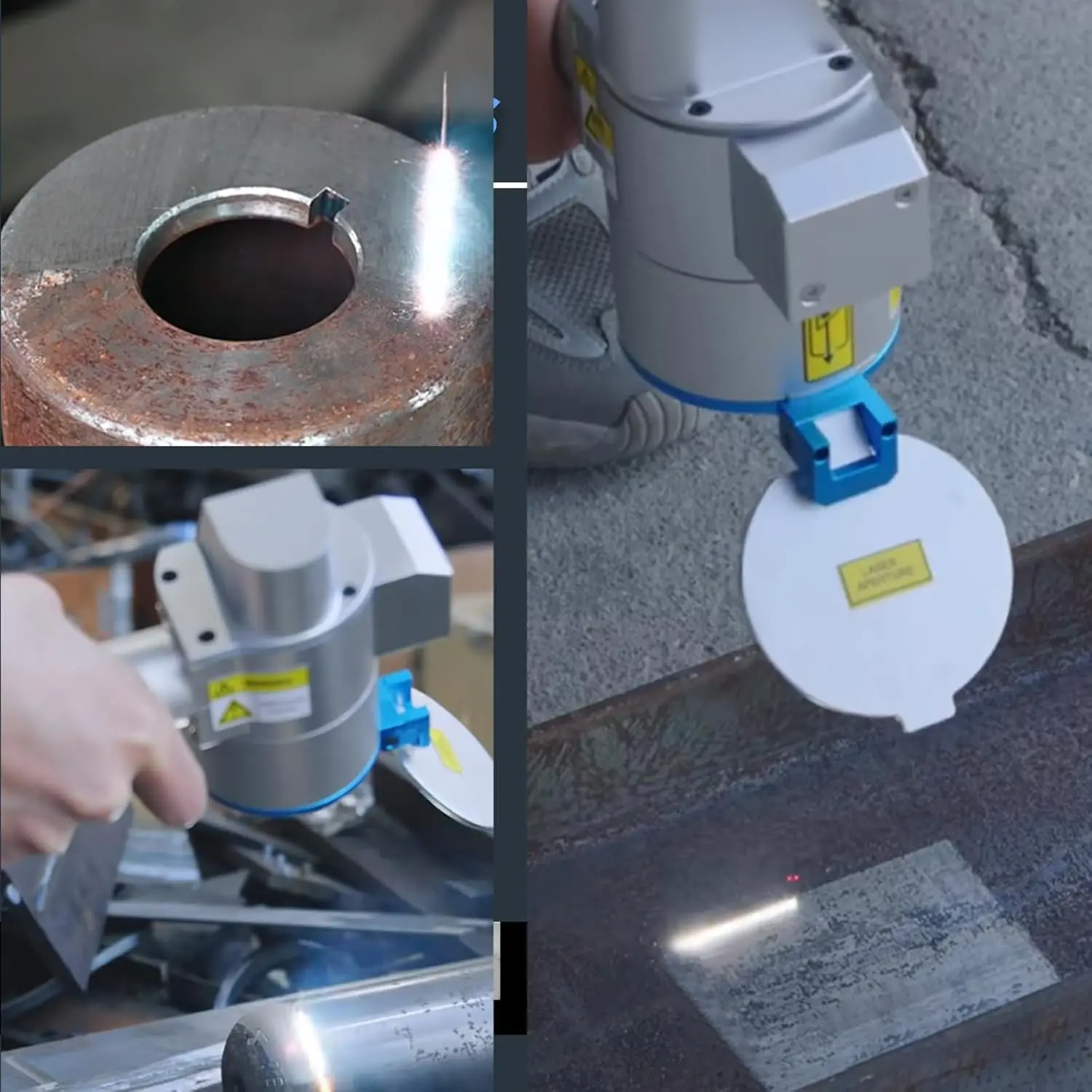 Portable Trolley Case Style Industrial Pulse Laser Cleaning Machine 100W 200W 300W Air Cooling With Raycus Max JPT Laser Source