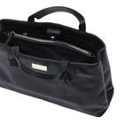 Leather Ladies Bags High Quality Simple Black Top-Handle Leather Ladies Hand Bags Purses And Handbags