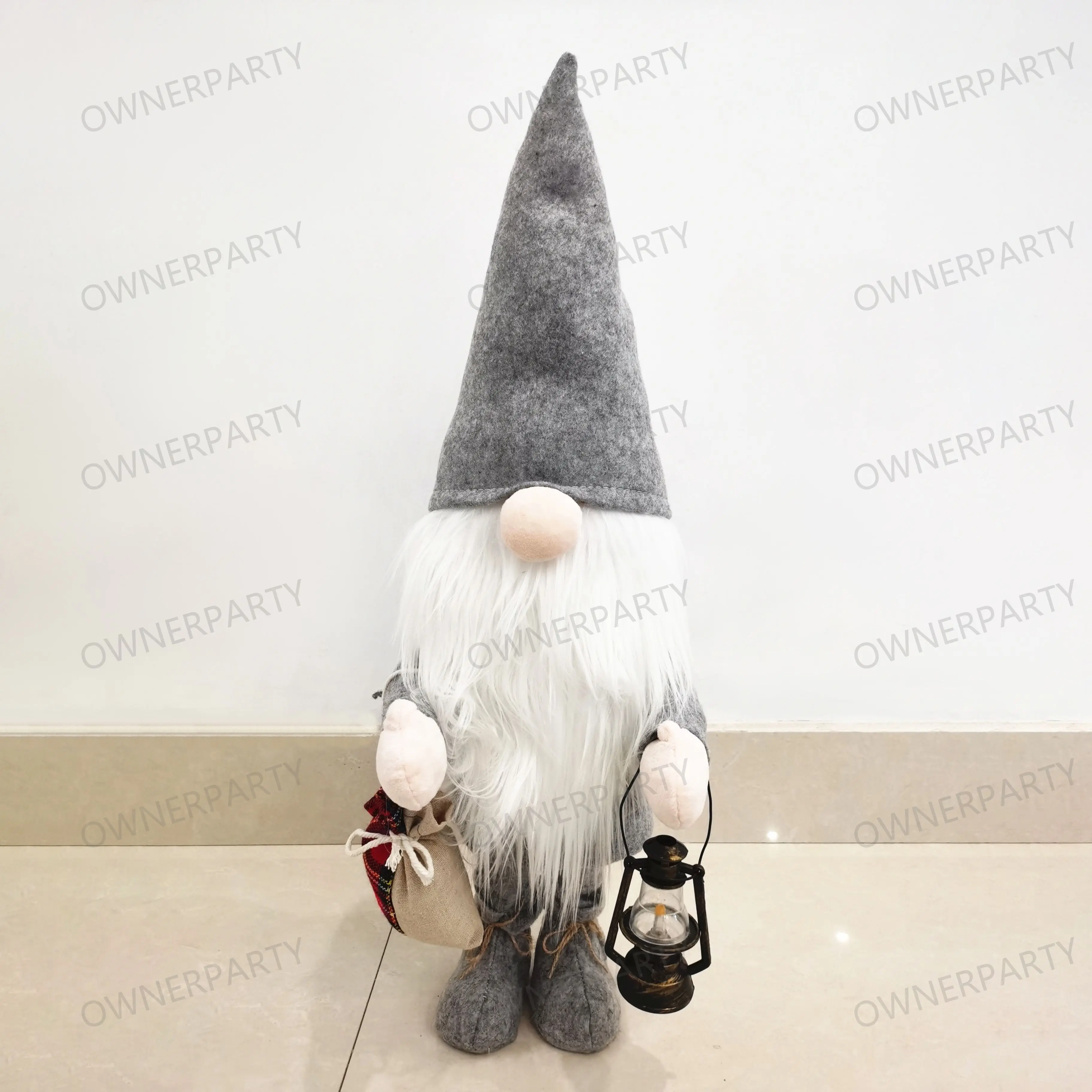 Standing Gnome Santa Claus Toys Plush Doll Christmas Animatronic Outdoor Animated Christmas Decorations With Music